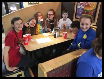 Some of the other actors and the after party at Dairy Queen.
